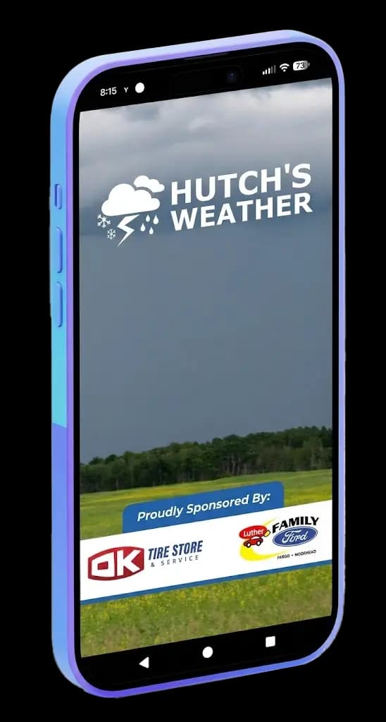 Hutch's Weather app on a phone